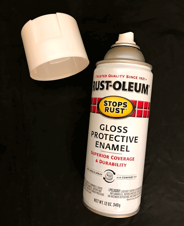 Example of a spray paint can